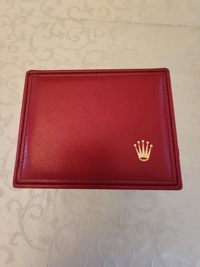 Vintage Rolex Watch Box 140071 Red Leather Case